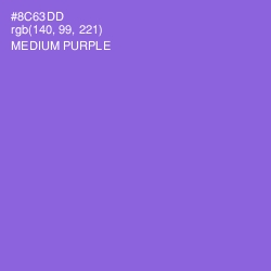 #8C63DD - Medium Purple Color Image