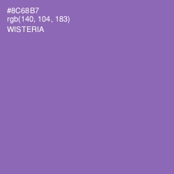 #8C68B7 - Wisteria Color Image