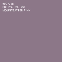 #8C7788 - Mountbatten Pink Color Image