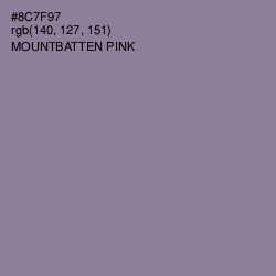 #8C7F97 - Mountbatten Pink Color Image