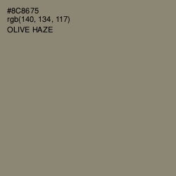 #8C8675 - Olive Haze Color Image