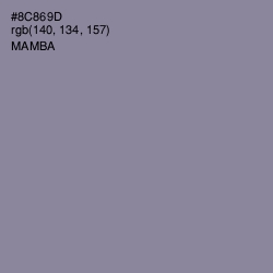 #8C869D - Mamba Color Image