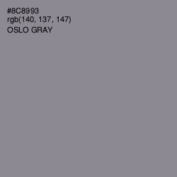#8C8993 - Oslo Gray Color Image