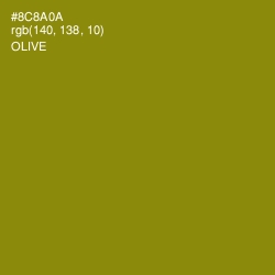 #8C8A0A - Olive Color Image