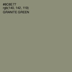 #8C8E77 - Granite Green Color Image