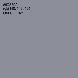 #8C8F9A - Oslo Gray Color Image