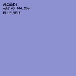 #8C90D1 - Blue Bell Color Image