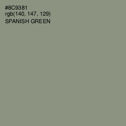 #8C9381 - Spanish Green Color Image