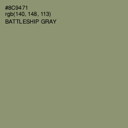 #8C9471 - Battleship Gray Color Image