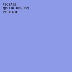 #8C9AE8 - Portage Color Image