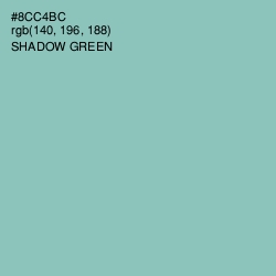 #8CC4BC - Shadow Green Color Image