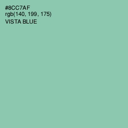 #8CC7AF - Vista Blue Color Image