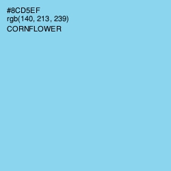 #8CD5EF - Cornflower Color Image