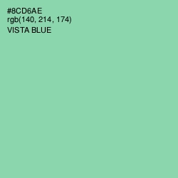 #8CD6AE - Vista Blue Color Image