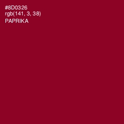 #8D0326 - Paprika Color Image