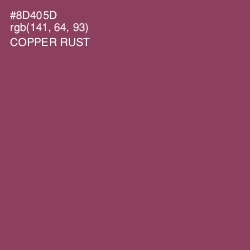 #8D405D - Copper Rust Color Image