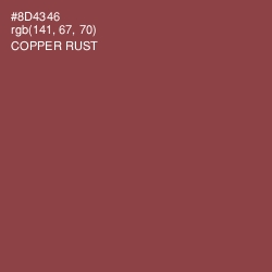 #8D4346 - Copper Rust Color Image