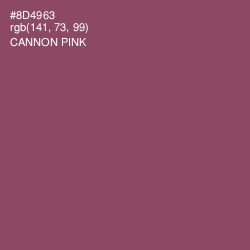 #8D4963 - Cannon Pink Color Image