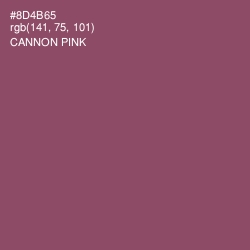 #8D4B65 - Cannon Pink Color Image
