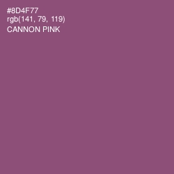 #8D4F77 - Cannon Pink Color Image
