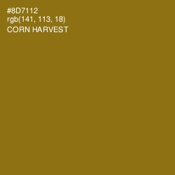 #8D7112 - Corn Harvest Color Image