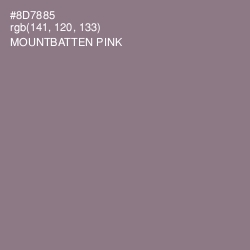 #8D7885 - Mountbatten Pink Color Image