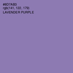 #8D7AB3 - Lavender Purple Color Image