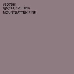 #8D7B81 - Mountbatten Pink Color Image