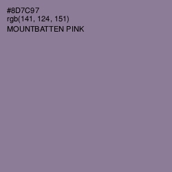 #8D7C97 - Mountbatten Pink Color Image
