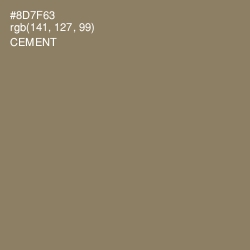 #8D7F63 - Cement Color Image