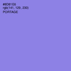 #8D81E6 - Portage Color Image