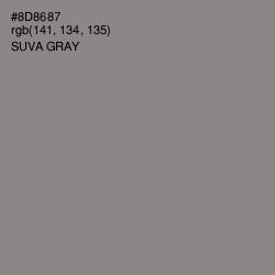 #8D8687 - Suva Gray Color Image