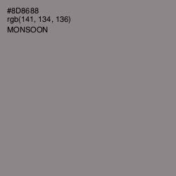 #8D8688 - Monsoon Color Image
