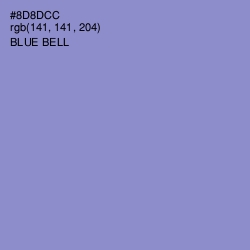 #8D8DCC - Blue Bell Color Image