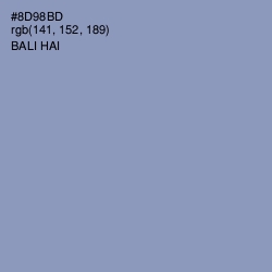 #8D98BD - Bali Hai Color Image