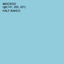 #8DCBDD - Half Baked Color Image