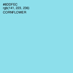 #8DDFEC - Cornflower Color Image