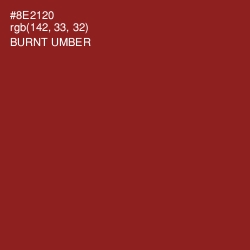 #8E2120 - Burnt Umber Color Image
