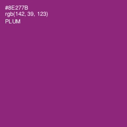 #8E277B - Plum Color Image