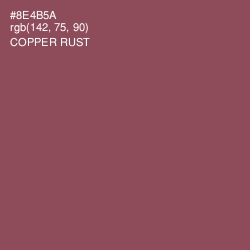 #8E4B5A - Copper Rust Color Image