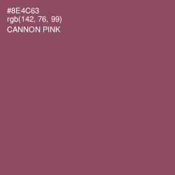 #8E4C63 - Cannon Pink Color Image