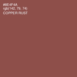 #8E4F4A - Copper Rust Color Image