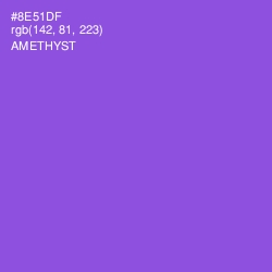 #8E51DF - Amethyst Color Image