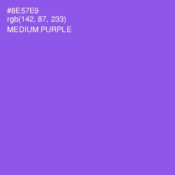 #8E57E9 - Medium Purple Color Image