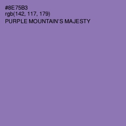 #8E75B3 - Purple Mountain's Majesty Color Image