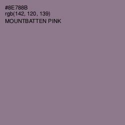 #8E788B - Mountbatten Pink Color Image