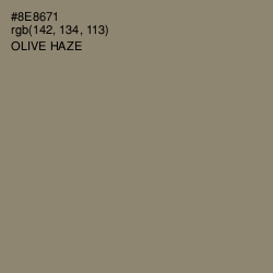 #8E8671 - Olive Haze Color Image