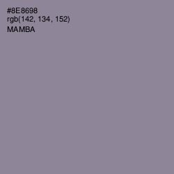 #8E8698 - Mamba Color Image