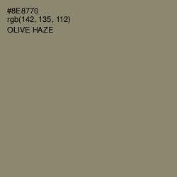 #8E8770 - Olive Haze Color Image