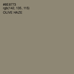 #8E8773 - Olive Haze Color Image